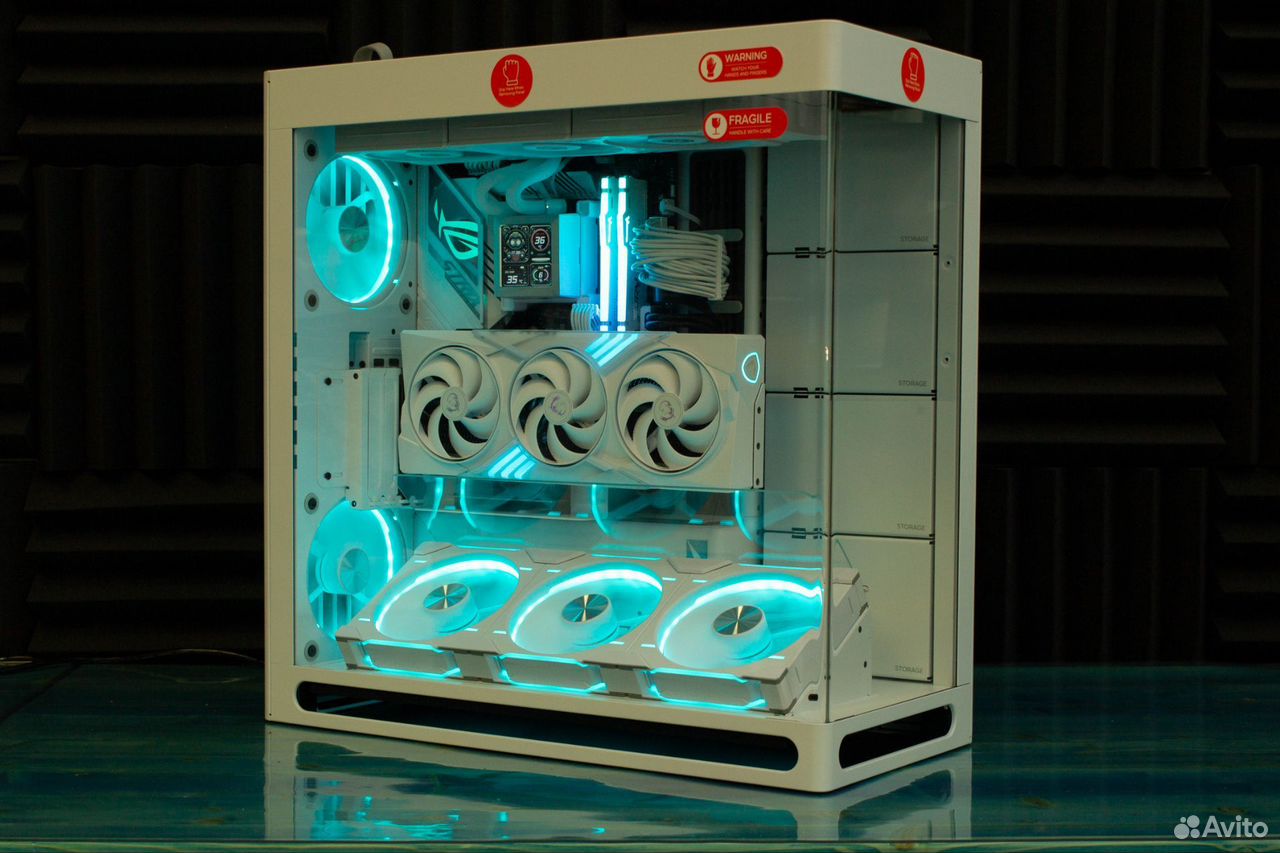 Топ белый ПК 5090 Master, 9950x3D2, DDR5 96 ГБ
